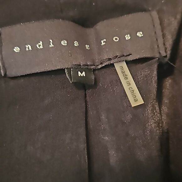 ENDLESS ROSE WOMAN Velvet Blazer BUTTON CLOSURE M - Picture 2 of 7